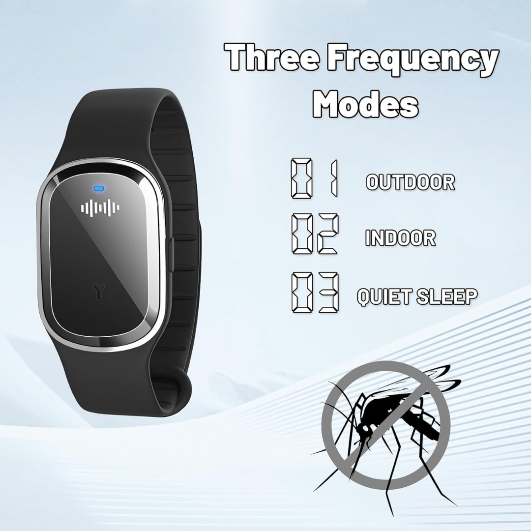BuzzShield™ Ultrasonic Mosquito Repellent Bracelet